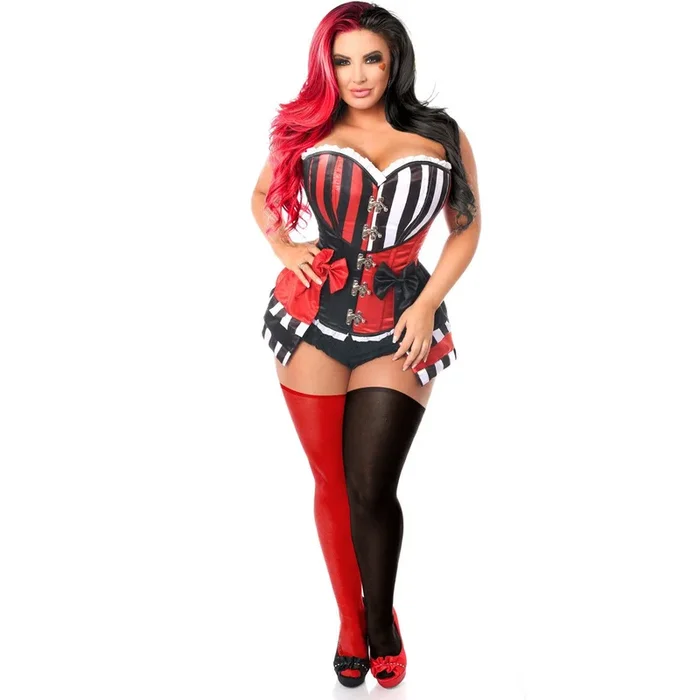 3 PC Jokester Villian Costume