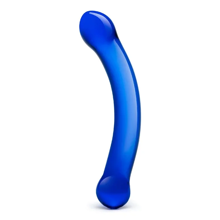 6″ Curved G-spot Blue Dildo