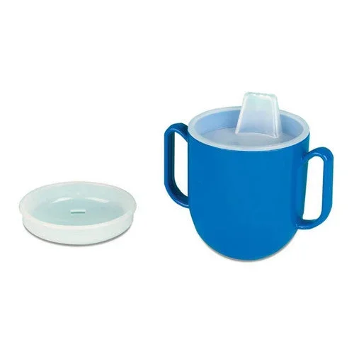 Ableware, Spillproof Drinking Cup Ableware 6.5 oz. Blue Plastic Reusable, 6.5 Oz