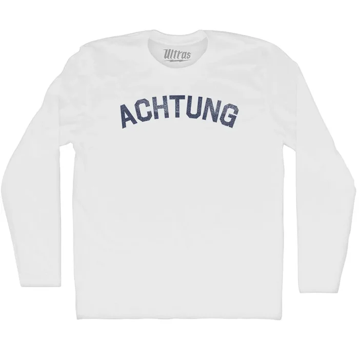 Achtung Adult Cotton Long Sleeve T-shirt