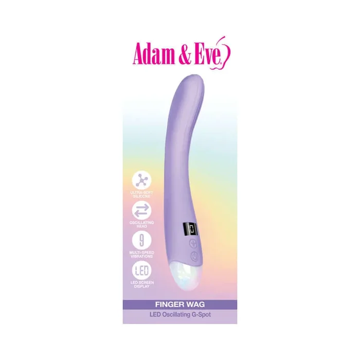 Adam and Eve Finger Wag LED Oscillating G-spot Vibrator