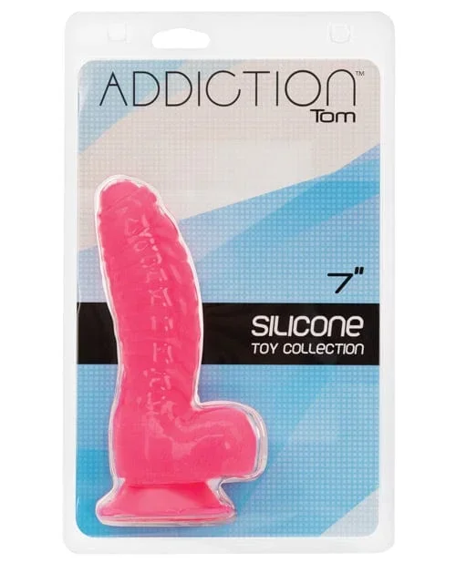 Addiction Tom 7″ Dildo – Hot Pink