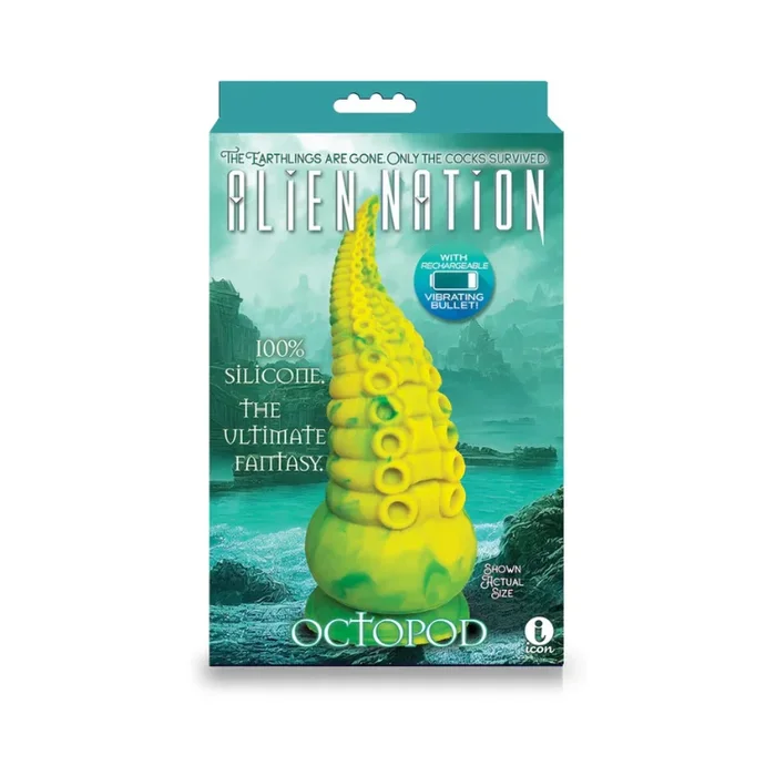 Alien Nation Octopod 9 in. Vibrating Silicone Dildo