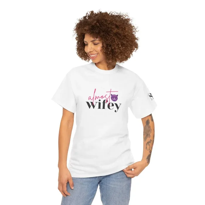 Almost Wifey Bachelorette Emoji | Mix & Match Cotton Unisex Fun-Flirty Lovers’ T-Shirts