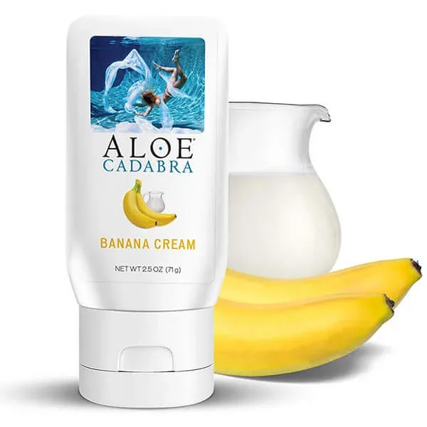 Aloe Cadabra Organic Lubricant Banana Cream 2.5 Oz