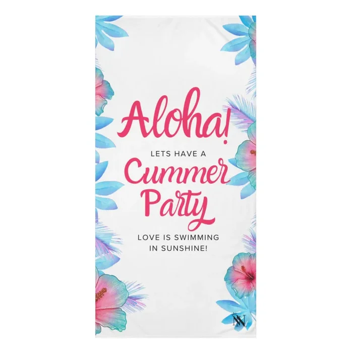 Aloha! Cummer Party | Mix & Match XL Fun-Flirty Lovers’ Towels