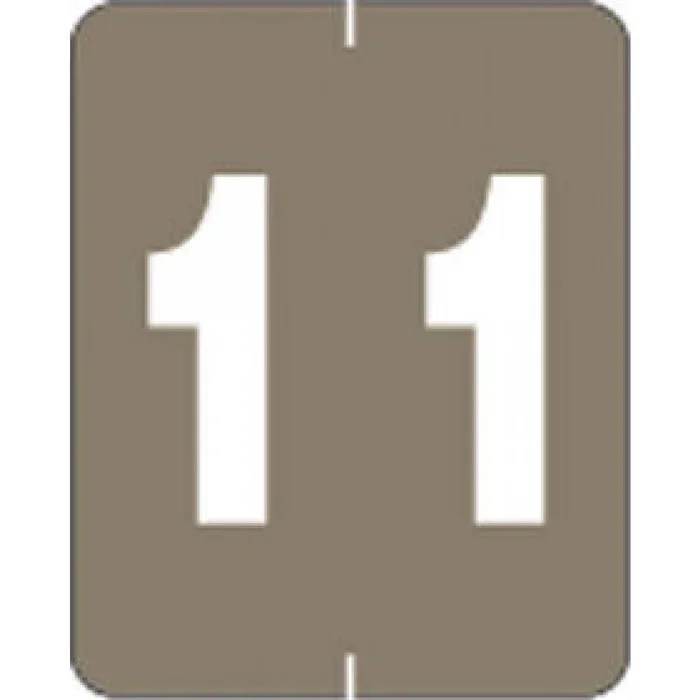 Ames Compatible Color Code Label Numeric “1” 1 1/2″ X 1 7/8″ Gray Mylar Permanent – 500 Per Roll