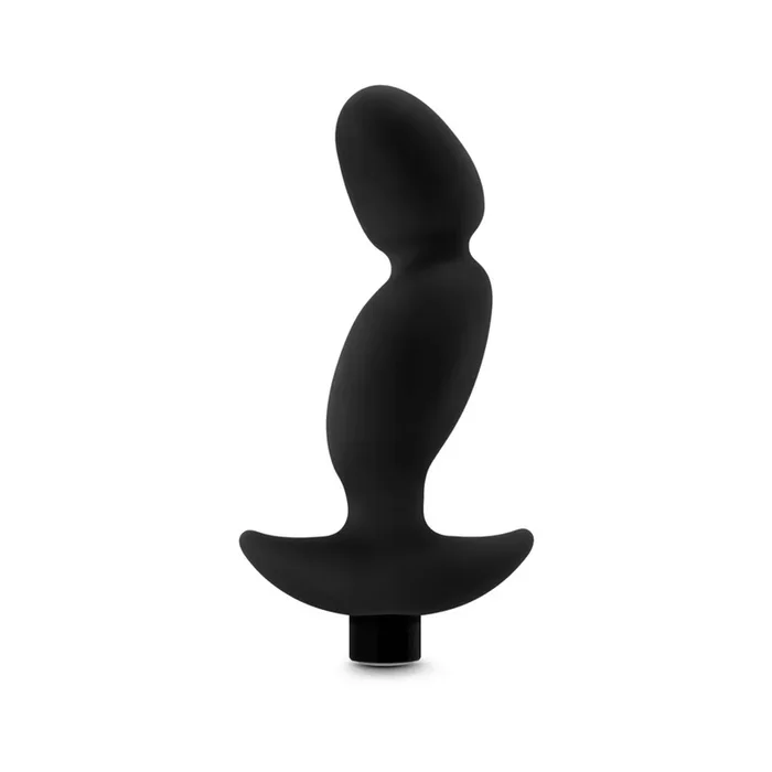 Anal Adventures Platinum – Silicone Vibrating Prostate Massager 04 – Black