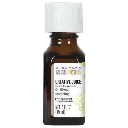 Aura Cacia, Essential Solutions Oil, Creative Juice 0.5 Oz