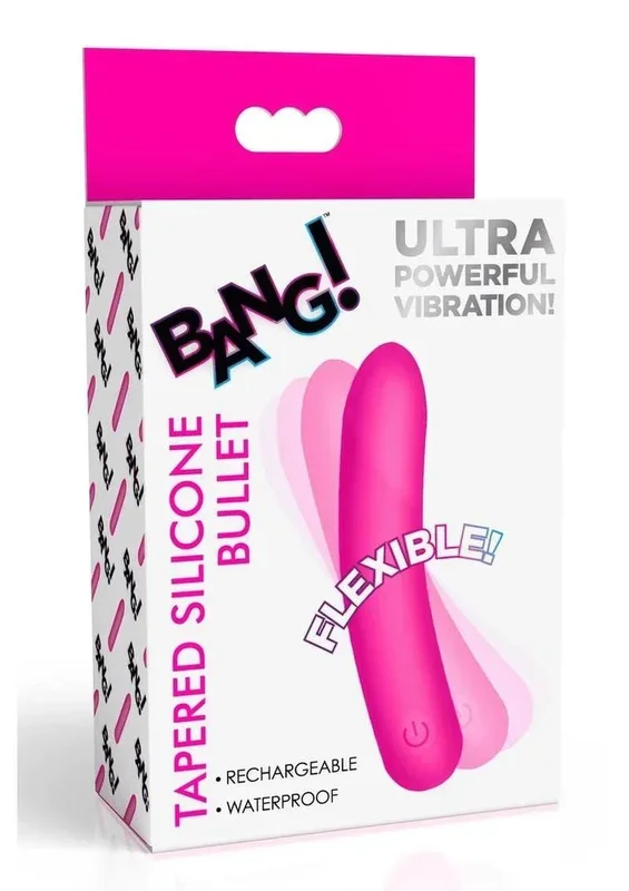 Bang Tapered Flexible Silicone Rechargeable Bullet Vibrator