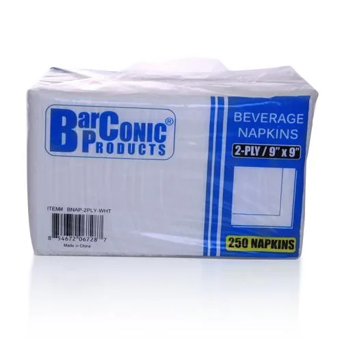 BarConic® 2-Ply Decorative Beverage Napkin