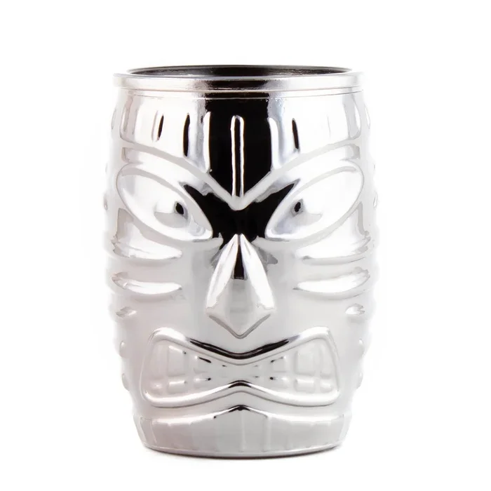 BarConic® Old Fashioned Tiki Tumbler – Silver Plated