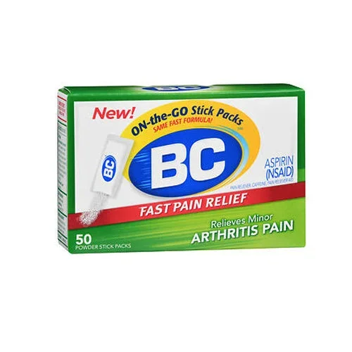 BC, Arthritis Fast Pain Relief Powder Packs, 50 Count