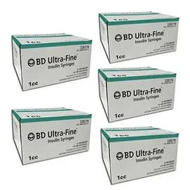 BD Embecta Ultra-Fine Insulin Syringes 30g 1cc 1/2in 90/bx – Case of 5 (328278) (formerly BD)
