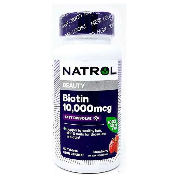 Biotin 10,000 mcg 60 Fast Dissolve Tablets by Natrol
