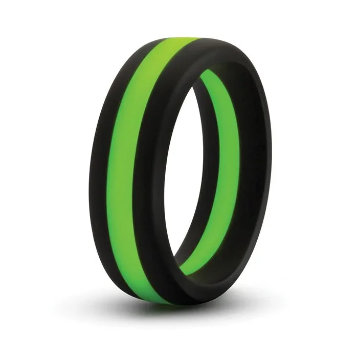 Blush Go Pro Performance Silicone Cock Ring Black Green
