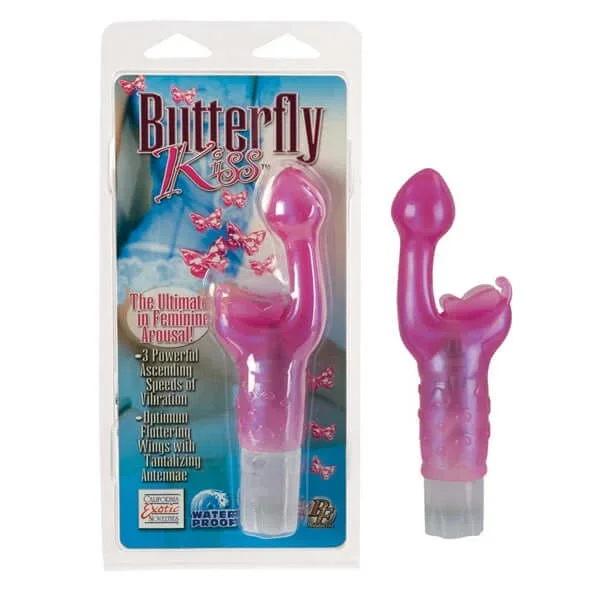 Butterfly Kiss Pink Vibrator – 3-Speed G-Spot and Clitoral Stimulator