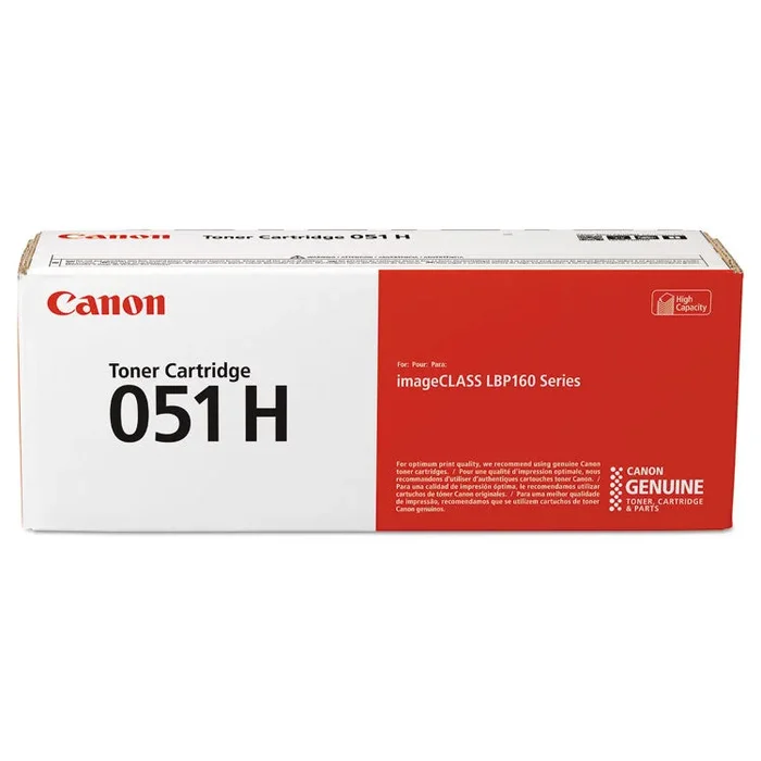 Canon® 2169C001 (051H) High-Yield Toner, 4,100 Page-Yield, Black (CNM2169C001) Each