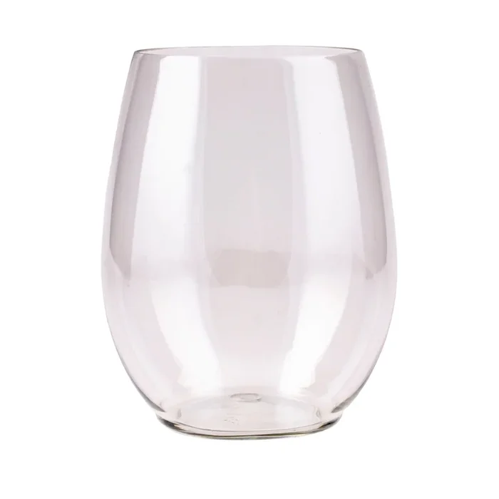 Clear Stemless Wine Goblet – 12 ounce – 6 count