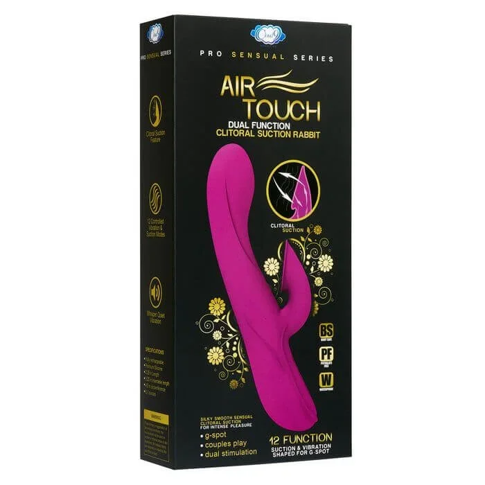 Cloud 9 Novelties Pro Sensual Air Touch Dual Function Clitoral Suction Rabbit