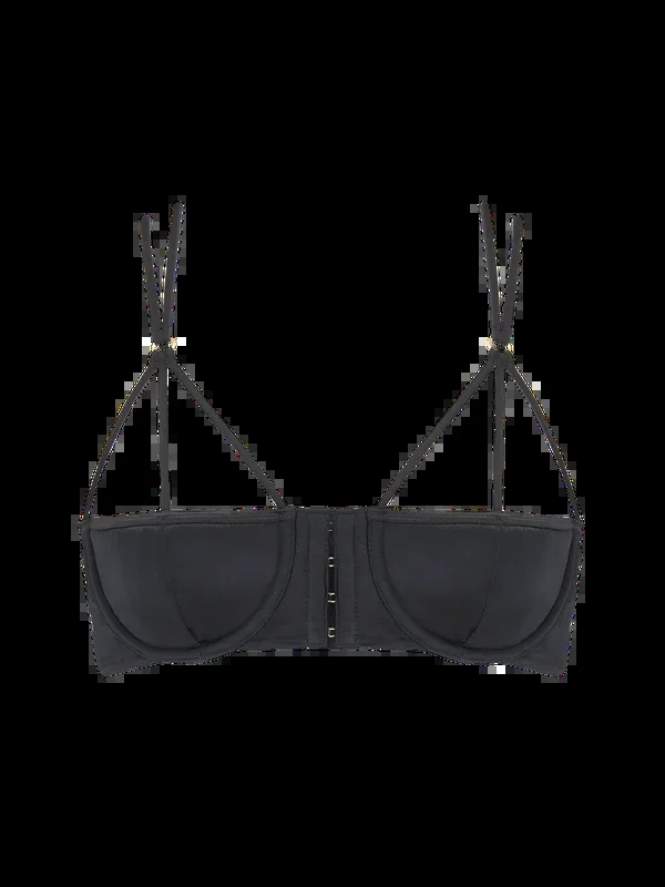 Coco de Mer Sylph Silk & Mesh Half Cup Bra