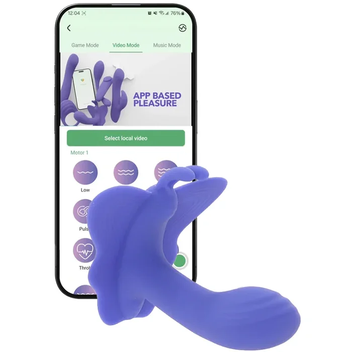 Connect App Controlled Venus Butterfly Wearable Vibe