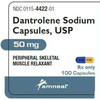 Dantrolene Sodium Capsules 50 mg, 100 Count