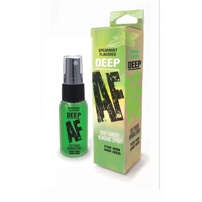 Deep Af – Spearmint Flavored Deep Throat Spray – 1 Oz