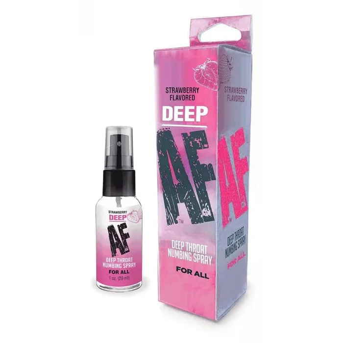 Deep AF Throat Numbing Spray – Strawberry Flavour