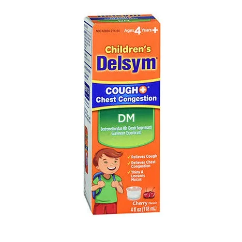 Delsym, Child Cough And Chest Liquid Cherry, 4 Oz