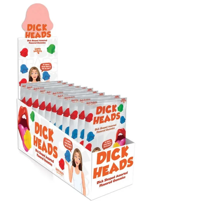 Dick Heads Penis Shaped Gummies 12 Piece Display