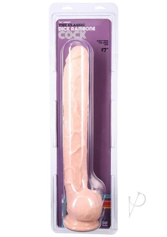 Dick Rambone Huge Dildo: 18 inches x 2.5 inches Beige