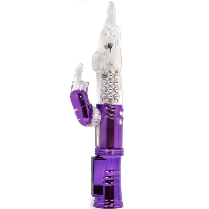 Double Delight 12 Function Rotating Beaded Rabbit Vibrator