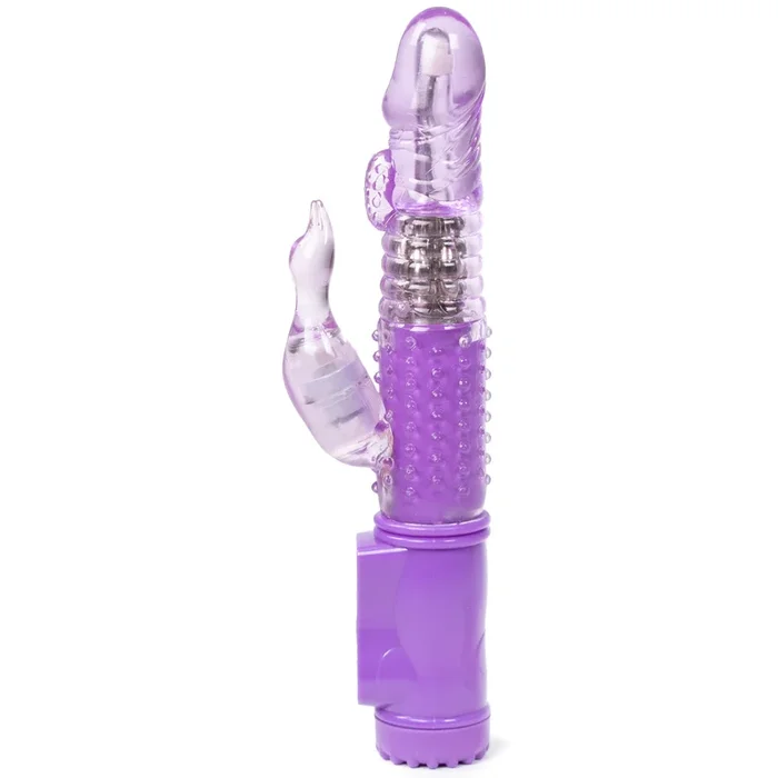 Double Delight 7 Function Rotating Beaded Realistic Rechargeable Rabbit Vibrator