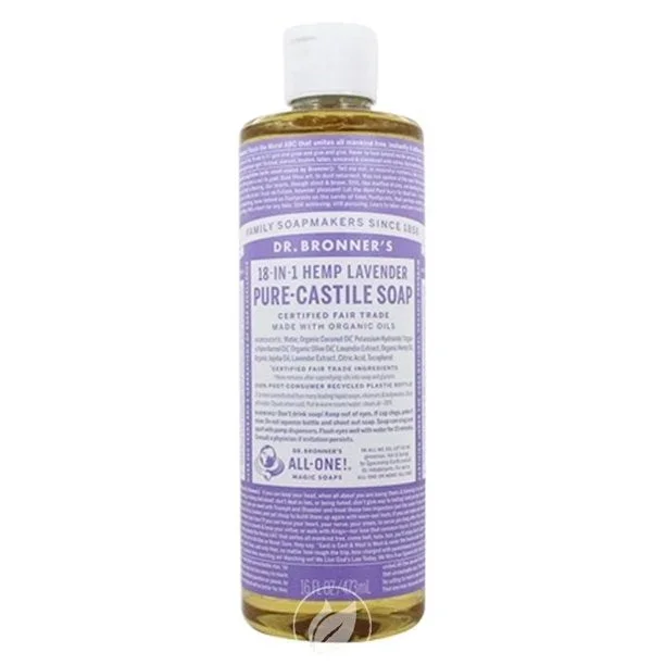 Dr. Bronner’s Lavender Pure-Castile Liquid Soap 16 oz