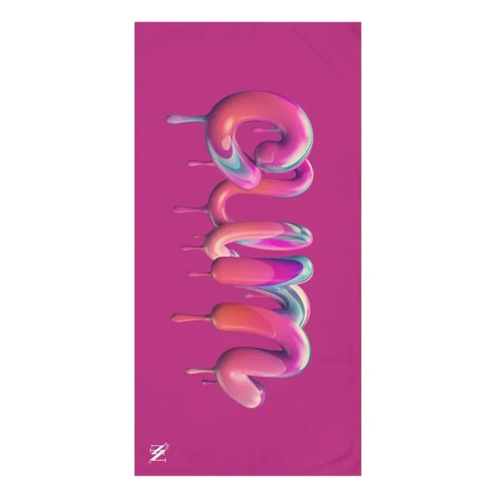 Dripping Cum Fuscia | Mix & Match XL Fun-Flirty Lovers’ Towels