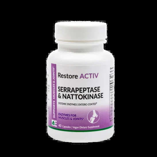 Dynamic Enzymes Restore Active Serrapeptase & Nattokinase 40 Capsules