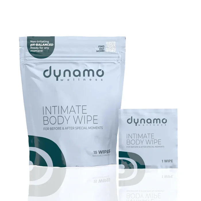 Dynamo Wellness Intimate Body Wipe – 15 Pack