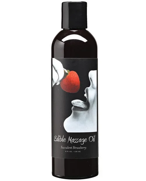 Earthly Body Edible Massage Oil 8 oz. – Strawberry