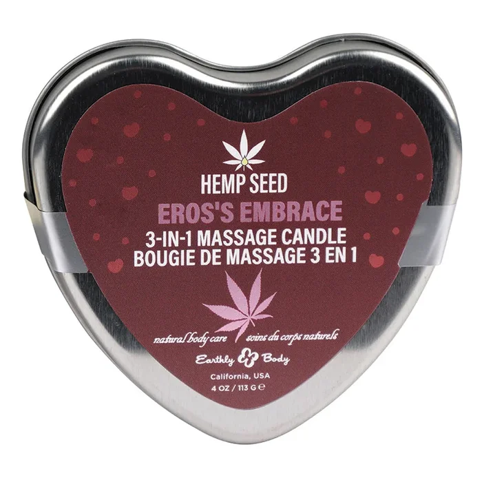 Earthly Body Hemp Seed 3n1 Valentines Day Candles-Ero’s Embrace 4oz
