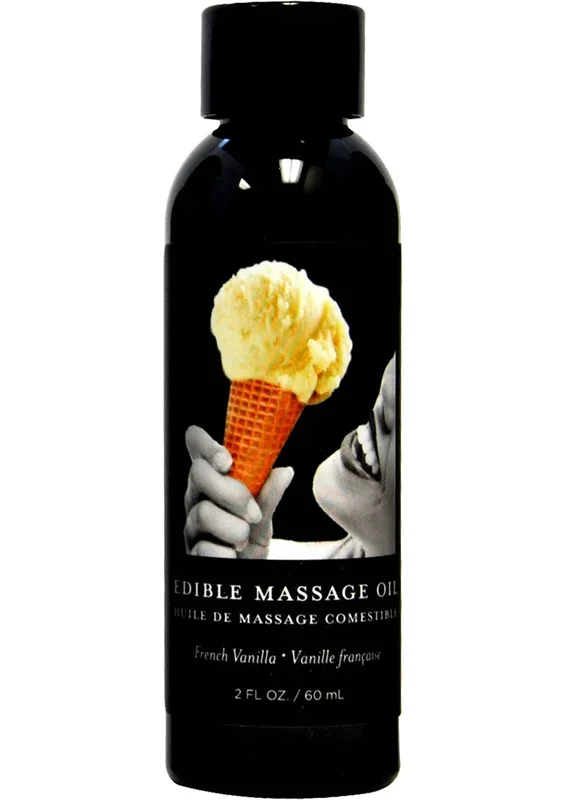 Earthly Body Hemp Seed Edible Massage Oil French Vanilla