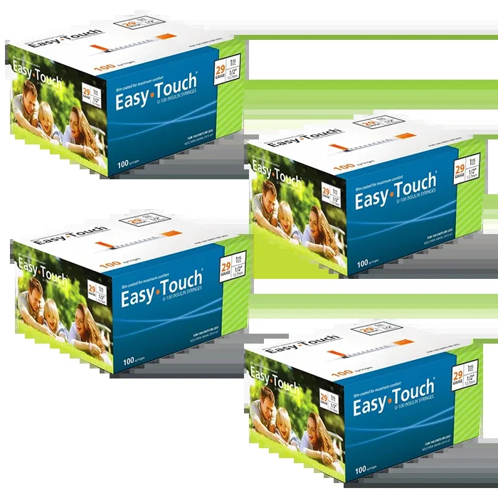 EasyTouch Insulin Syringe – 29G 1CC 1/2in – 400 Syringes