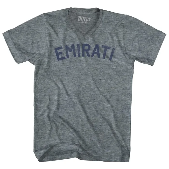 Emirati Tri-Blend V-neck Womens Junior Cut T-shirt