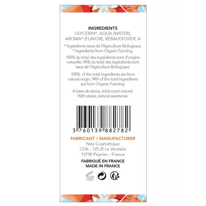 EXSENS of Paris Organic Massage Oil – 50 ml White Peach