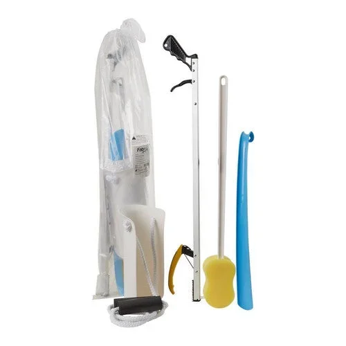 Fabrication Enterprises, ADL Hip / Knee Equipment Kit FabLife Standard Reacher – 26 Inch Length / Shoehorn – 18 Inch Length, Count of 1
