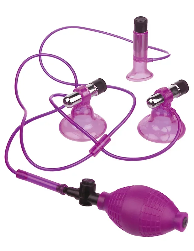 Fetish Fantasy Vibrating Triple Super Nipple Suckers