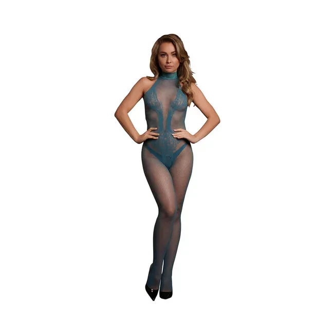 Fishnet and Lace Bodystocking