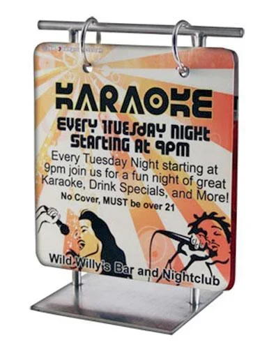 Flip Menus with Shooter Recipes with Flip Menu Stand