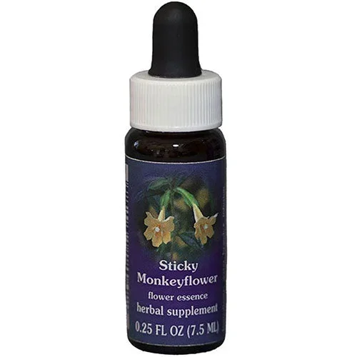 Flower Essence Services, Sticky Monkeyflower Dropper, 0.25 oz
