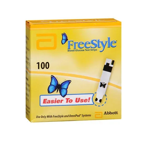 Freestyle, Blood Glucose Test Strips, 100 each